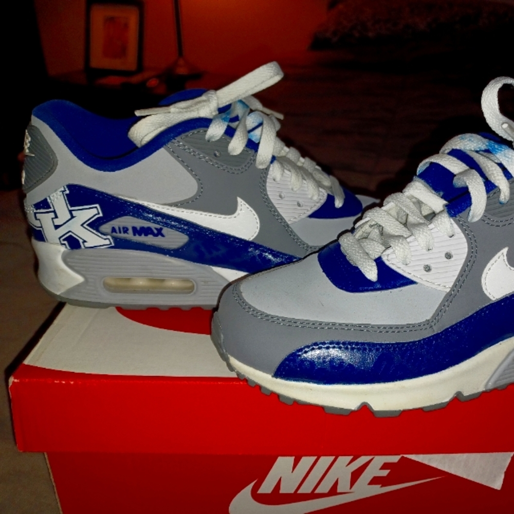 True Blue Custom Nike shoes